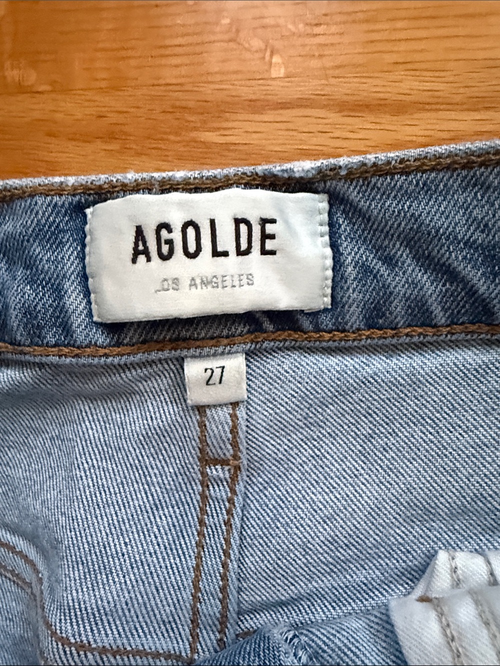 Agolde Riley High Rise Straight Crop Jeans - Picture 4 of 5